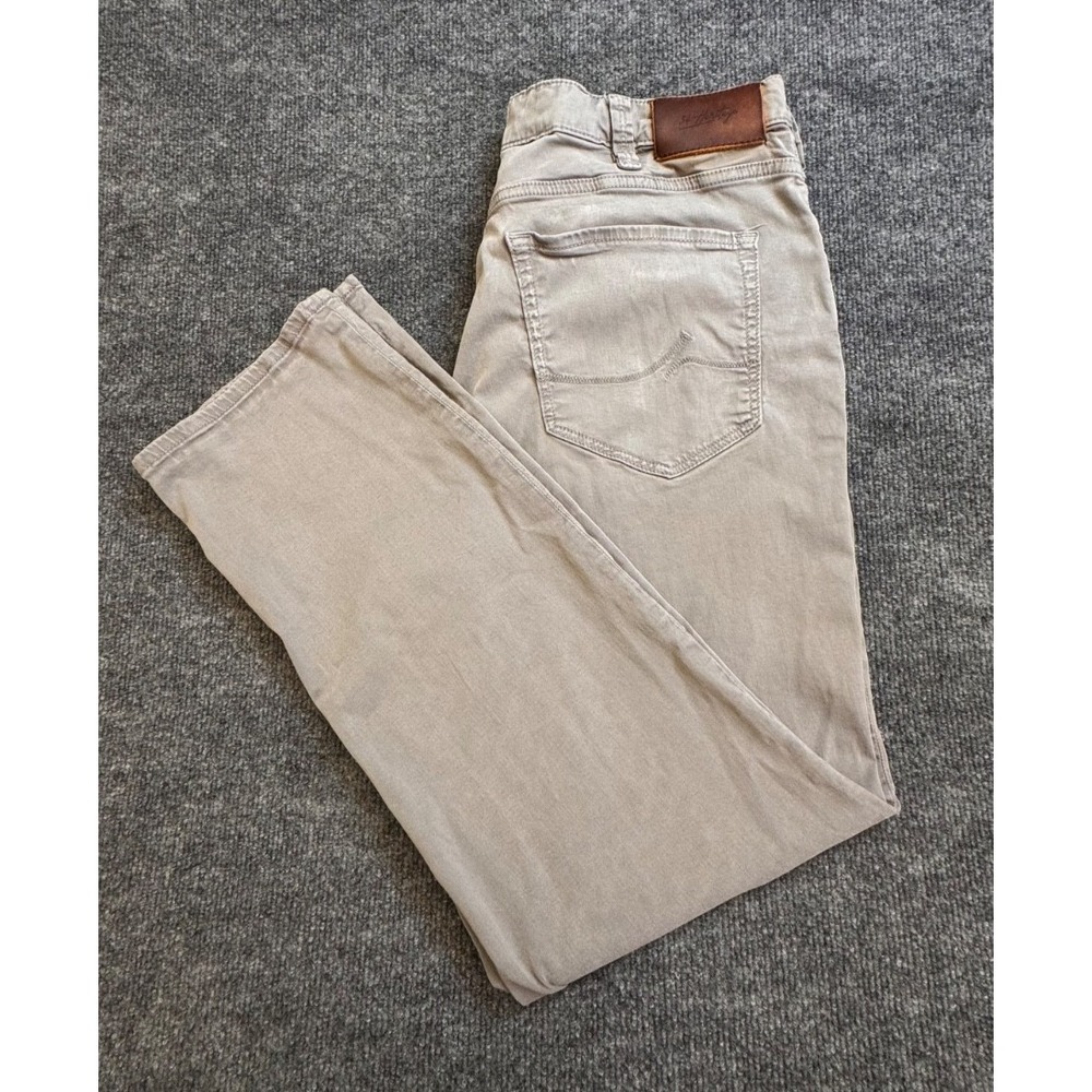 34 Heritage Jeans Men's 38x30 Soft Stretch Grey Denim Made in Turkey